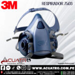 RESPIRADOR MEDIA CARA DE SILICONA SERIE 7503(L) 3M - Imagen 2