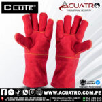 GUANTES DE SOLDAR ROJO  EN LA MARCA CLUTE DE 14" PULG