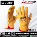 GUANTES DE BADANA BLANCO Y AMARILLO EN LA MARCA CLUTE - Image 2
