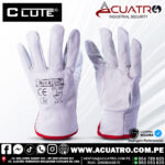 GUANTES DE BADANA BLANCO Y AMARILLO EN LA MARCA CLUTE