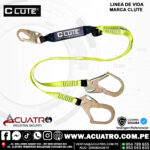 ARNÉS DE SEGURIDAD DE 3 ANILLOS MAS LINEA DE VIDA EN LA MARCA CLUTE - Imagen 2