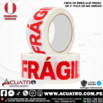 CINTA DE EMBALAJE FRÁGIL 2" PULG X 400 YARDAS CAJA POR 36 UNIDADES