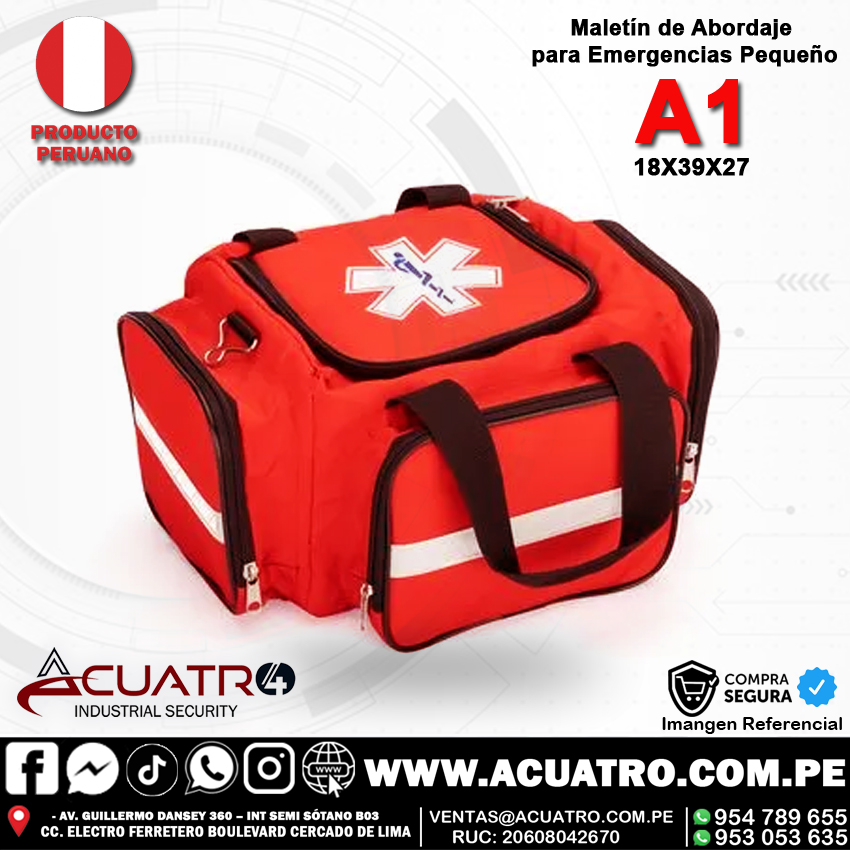 MALETIN A1 MALETIN DE ABORDAJE PEQUEÑO A1 MEDIDAS APROXIMADO (18X39X27) - Imagen 1