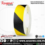 CINTA ANTIDELIZANTE COLOR AMARILLO CON NEGRO DE 2" PULG X 20 YARDAS ( 18.28 MTS ) MARCA RAYMA - Image 2