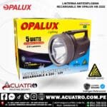 LINTERNA RECARGABLE ANTIEXPLOSIVA  DE  5W COD HB-2222 EN LA MARCA OPALUX - Imagen 2