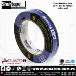CINTA MASKING TAPE COLOR AZUL EN LA MARCA SHURTAPE DE 1" PULG POR 40 YDS