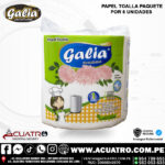 PAPEL TOALLA EN LA MARCA GALIA PAQUETE POR 6 UNIDADES