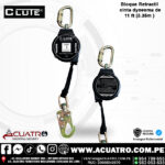 BLOQUE RETRACTIL CINTA DYNEEMA DE 11FT (3.35 MTS ) MARCA CLUTE