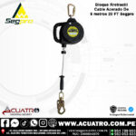 BLOQUE RETRÁCTIL CABLE ACERADO DE 6 METROS 20 FT MARCA SEGPRO