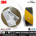 CINTA ANTIDELIZANTE COLOR AMARILLO CON NEGRO DE 2" PULG X 20 YARDAS ( 18.28 MTS ) MARCA 3M - Image 2