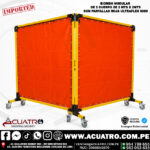 BIOMBO MODULAR DE 2 CUERPOS DE 2 MTS POR 2 MTS PANTALLA ROJA ULTRAFLEX 6009