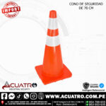 CONOS DE SEGURIDAD DE PVC COLOR NARANJA IMPORTADO MEDIDA 70CM