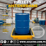 PALLET ANTIDERRAME DE 1 CILINDRO CAPACIDAD DE 220 LITROS SCP - A2 - 43 MARCA STRONG-GUARD ( CARGA ESTÁTICA 500 KG ) - Image 2