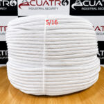 ROLLO  DE SOGA DRIZA NYLON EN COLOR BLANCO POR 250 METROS DE 5/16" PULG PESO APROXIMADO 10 KG - Imagen 4
