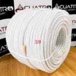 ROLLO DE SOGA DRIZA NYLON EN COLOR BLANCO POR 200 METROS DE 3/8" PULG PESO APROXIMADO 10 KG - Imagen 3
