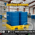 PALLET ANTIDERRAME DE 4 CILINDRO CAPACIDAD DE 220 LITROS SCP-C5-270 MARCA STRONg-GUARD ( CARGA ESTÁTICA 2600 KG ) - Image 2