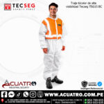 TRAJE BICOLOR DESCARTABLE DE ALTA VISIBILIDAD TECSEG COD TSG15