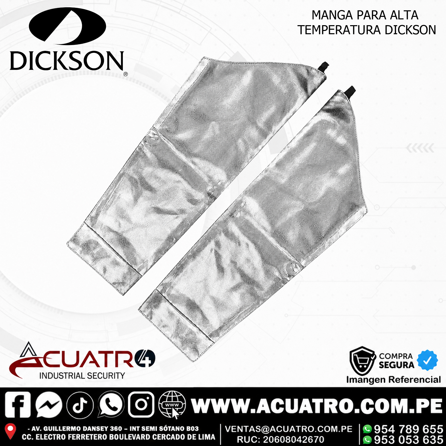 294 MANGA ALUMINIZADO PARA ALTA TEMPERATURA EN LA MARCA DICKSON - Imagen 1