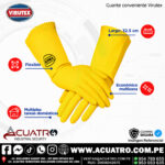 GUANTES DE LAVANDERIA COLOR AMARILLO CONVENIENTE MARCA VIRUTEX - Imagen 2