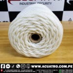 ROLLO  DE SOGA DRIZA NYLON EN COLOR BLANCO DE 5/32" PULG POR 100 METROS PESO APROXIMADO 1 KG - Imagen 3