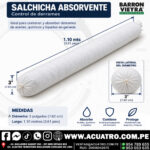 SALCHICHA ABSORVENTE DE 3" POR 1.10 MTS ( 3.61 PIES ) EN LA MARCA BARRON VIEYRA