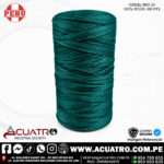 CORDEL 100% NYLON POR 200 MTS NRO 24 COLOR VERDE