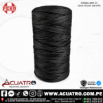CORDEL 100% NYLON POR 200 MTS NRO 24 COLOR NEGRO