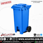 TACHOS DE BASURA DE 240 LITROS COLOR AZUL