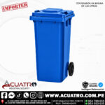 CONTENEDOR DE BASURA DE 120 LITROS COLOR AZUL