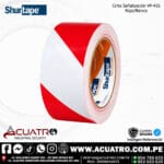 CINTA DELIMITADORA SEÑALIZACIÒN  VP-415 2" POR 36  YDS COLOR ROJO CON BLANCO  MARCA SHURTAPE