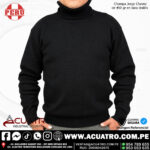 CHOMPA JORGE CHAVEZ DE 450GR EN LANA DRALÓN INDUSTRIAL C/NEGRO