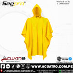PONCHO DE PVC DE 0.32mm EN LA MARCA SEGPRO TALLA UNICA C/AMARILLO