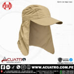 GORRA DRILL CON TAPA SOL ( TAPA NUCA )