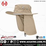 SOMBRERO TIPO SAFARI EN TELA DRILL
