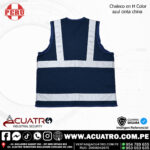 CHALECO DRILL TECNOLOGIA COLOR AZUL MARINO MOD H CON CINTA DE 2 PULG CHINA NACIONAL - Imagen 2