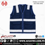CHALECO DRILL TECNOLOGIA COLOR AZUL MARINO MOD H CON CINTA DE 2 PULG CHINA NACIONAL