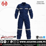 OVEROL ( MAMELUCO ) DRILL TECNOLOGIA C/AZUL CON CINTA REFLECTIVA 1" PULG CHINA NACIONAL